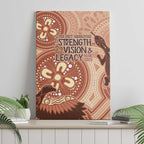 NAIDOC 2025 Strength Vision & Legacy Canvas Wall Art Future Dreaming - Taupe