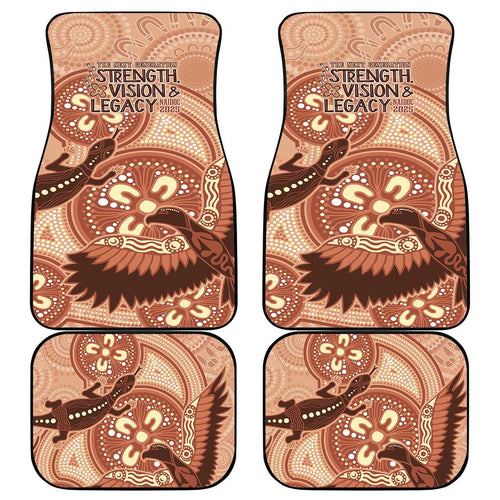 NAIDOC 2025 Strength Vision & Legacy Car Mats Future Dreaming - Taupe