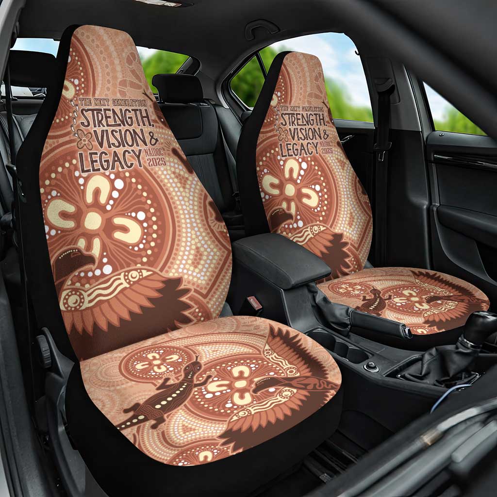 NAIDOC 2025 Strength Vision & Legacy Car Seat Cover Future Dreaming - Taupe