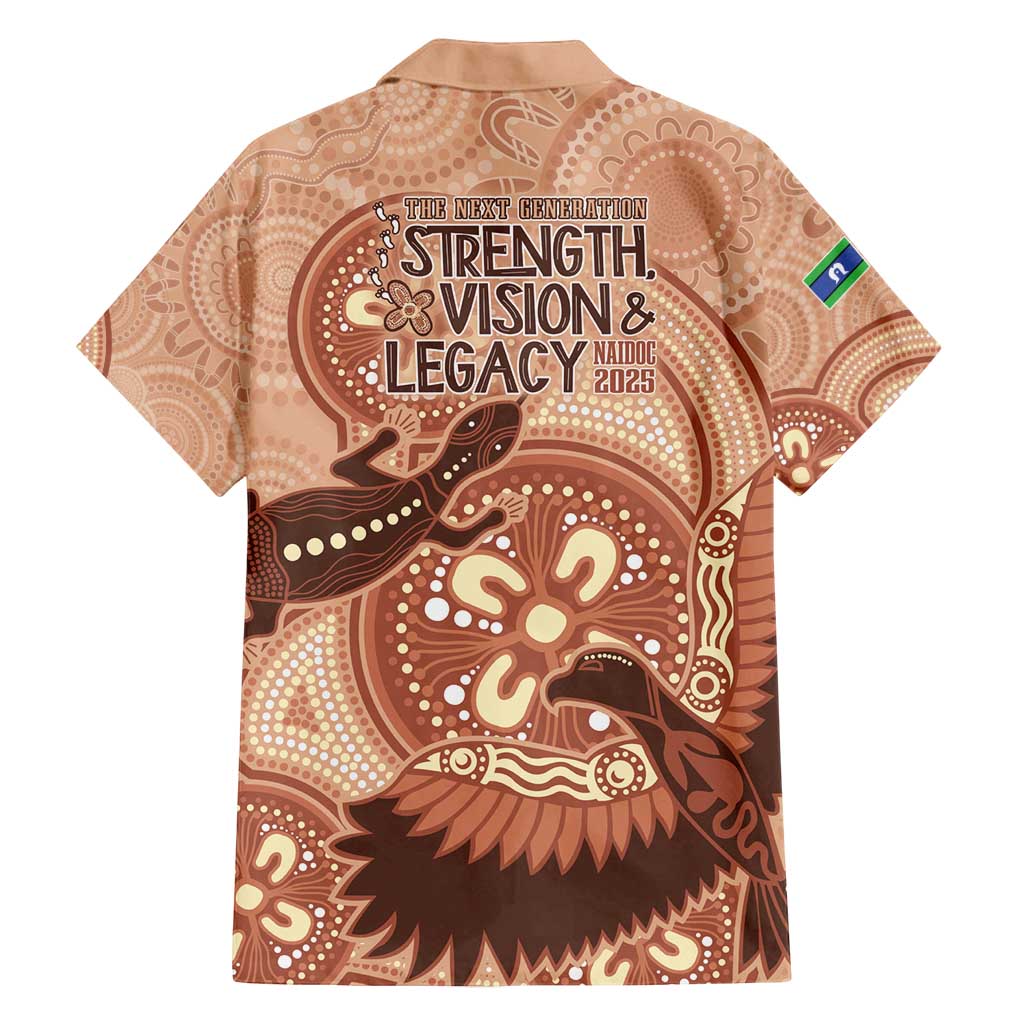 NAIDOC 2025 Strength Vision & Legacy Family Matching Long Sleeve Bodycon Dress and Hawaiian Shirt Future Dreaming - Taupe