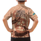 NAIDOC 2025 Strength Vision & Legacy Family Matching Mermaid Dress and Hawaiian Shirt Future Dreaming - Taupe