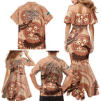 NAIDOC 2025 Strength Vision & Legacy Family Matching Mermaid Dress and Hawaiian Shirt Future Dreaming - Taupe