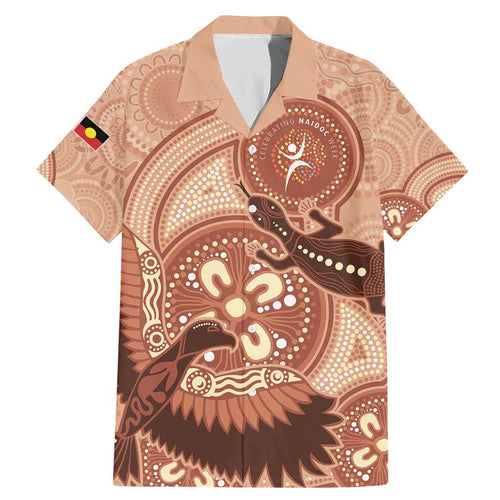 NAIDOC 2025 Strength Vision & Legacy Family Matching Mermaid Dress and Hawaiian Shirt Future Dreaming - Taupe