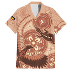 NAIDOC 2025 Strength Vision & Legacy Family Matching Off The Shoulder Long Sleeve Dress and Hawaiian Shirt Future Dreaming - Taupe