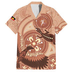 NAIDOC 2025 Strength Vision & Legacy Family Matching Off Shoulder Maxi Dress and Hawaiian Shirt Future Dreaming - Taupe