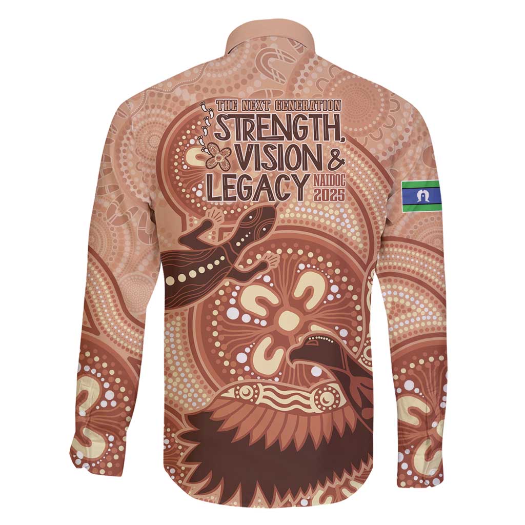 NAIDOC 2025 Strength Vision & Legacy Family Matching Off Shoulder Short Dress and Hawaiian Shirt Future Dreaming - Taupe