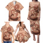 NAIDOC 2025 Strength Vision & Legacy Family Matching Puletasi and Hawaiian Shirt Future Dreaming - Taupe