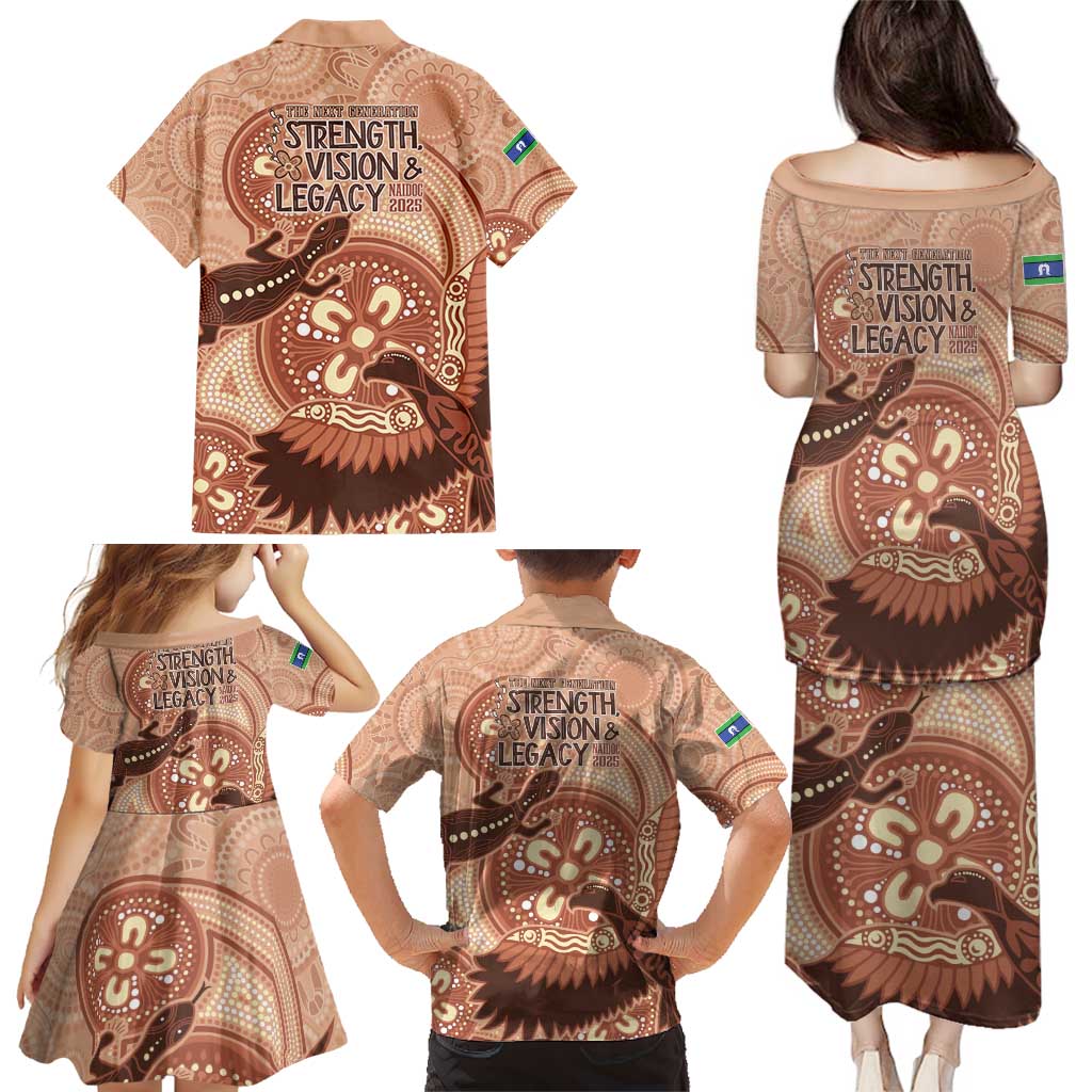 NAIDOC 2025 Strength Vision & Legacy Family Matching Puletasi and Hawaiian Shirt Future Dreaming - Taupe