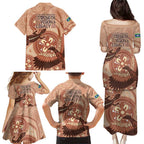NAIDOC 2025 Strength Vision & Legacy Family Matching Puletasi and Hawaiian Shirt Future Dreaming - Taupe