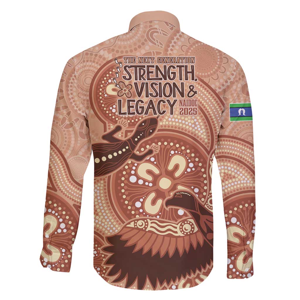 NAIDOC 2025 Strength Vision & Legacy Family Matching Short Sleeve Bodycon Dress and Hawaiian Shirt Future Dreaming - Taupe