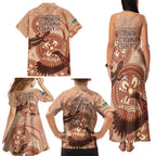 NAIDOC 2025 Strength Vision & Legacy Family Matching Tank Maxi Dress and Hawaiian Shirt Future Dreaming - Taupe