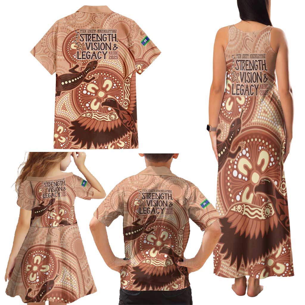 NAIDOC 2025 Strength Vision & Legacy Family Matching Tank Maxi Dress and Hawaiian Shirt Future Dreaming - Taupe