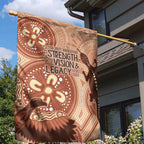 NAIDOC 2025 Strength Vision & Legacy Garden Flag Future Dreaming - Taupe