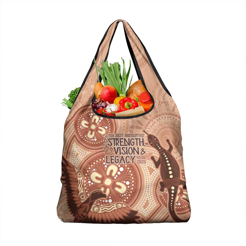 NAIDOC 2025 Strength Vision & Legacy Grocery Bag Future Dreaming - Taupe
