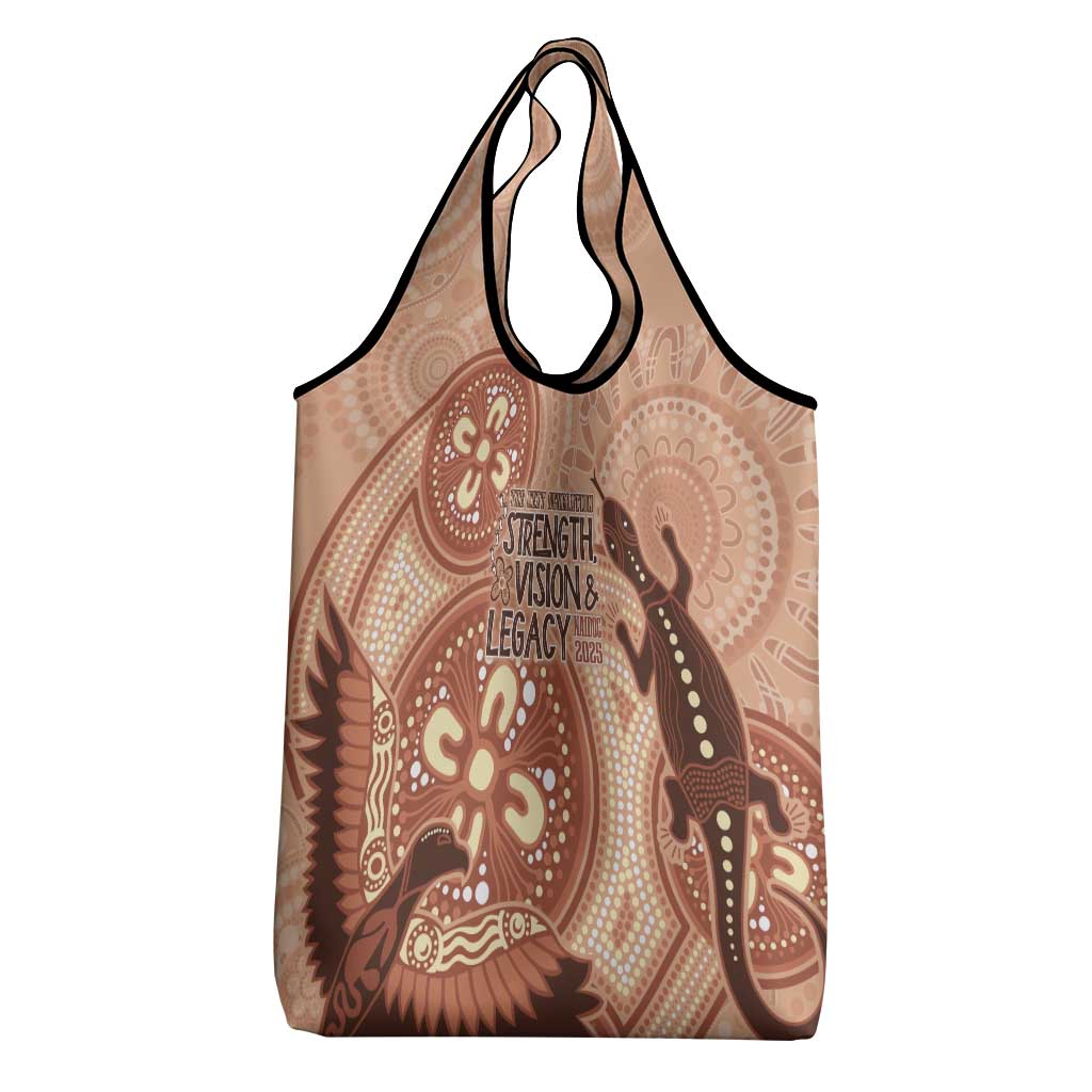 NAIDOC 2025 Strength Vision & Legacy Grocery Bag Future Dreaming - Taupe