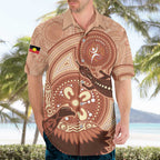 NAIDOC 2025 Strength Vision & Legacy Hawaiian Shirt Future Dreaming - Taupe