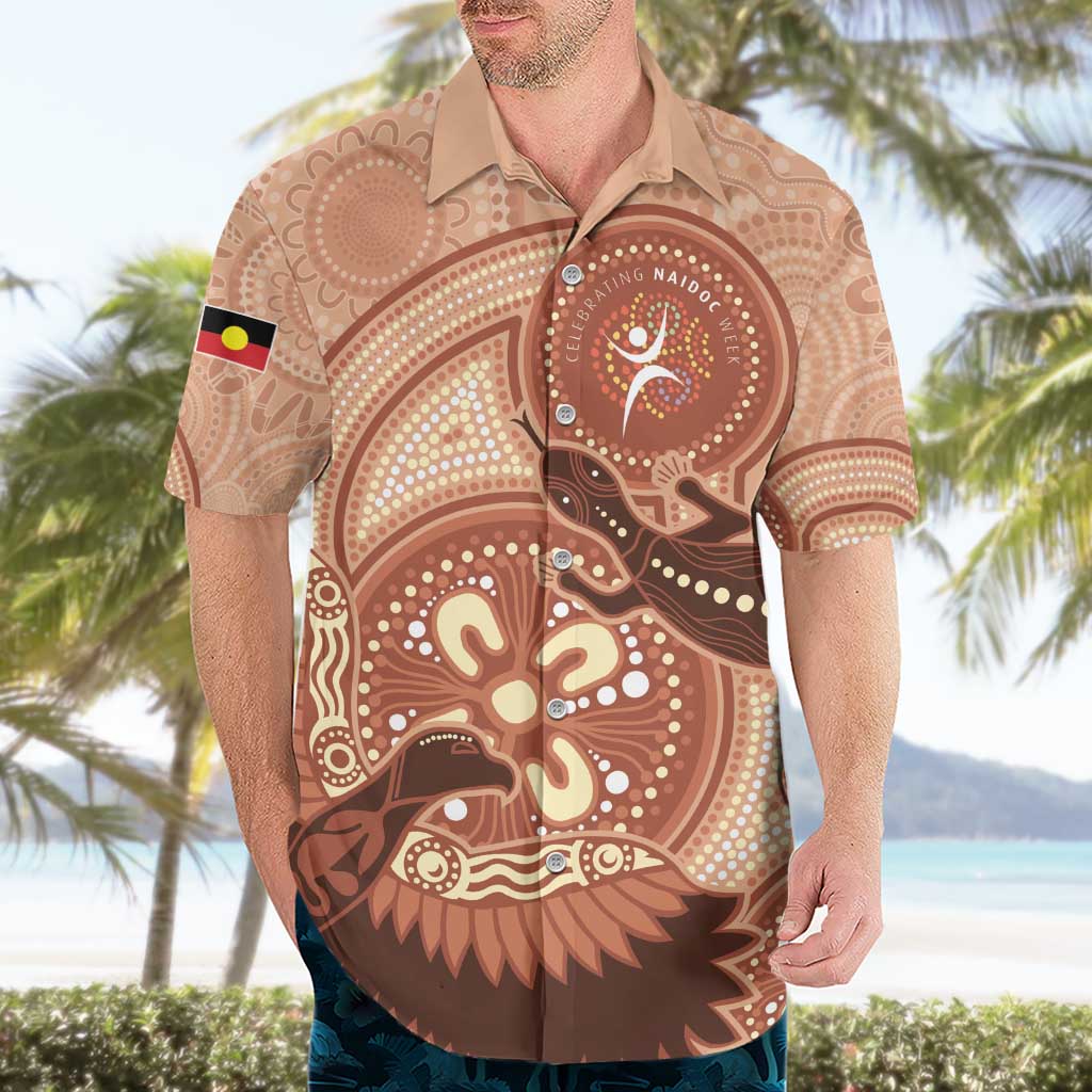 NAIDOC 2025 Strength Vision & Legacy Hawaiian Shirt Future Dreaming - Taupe