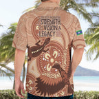 NAIDOC 2025 Strength Vision & Legacy Hawaiian Shirt Future Dreaming - Taupe