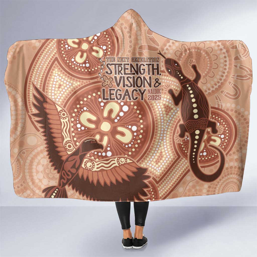 NAIDOC 2025 Strength Vision & Legacy Hooded Blanket Future Dreaming - Taupe