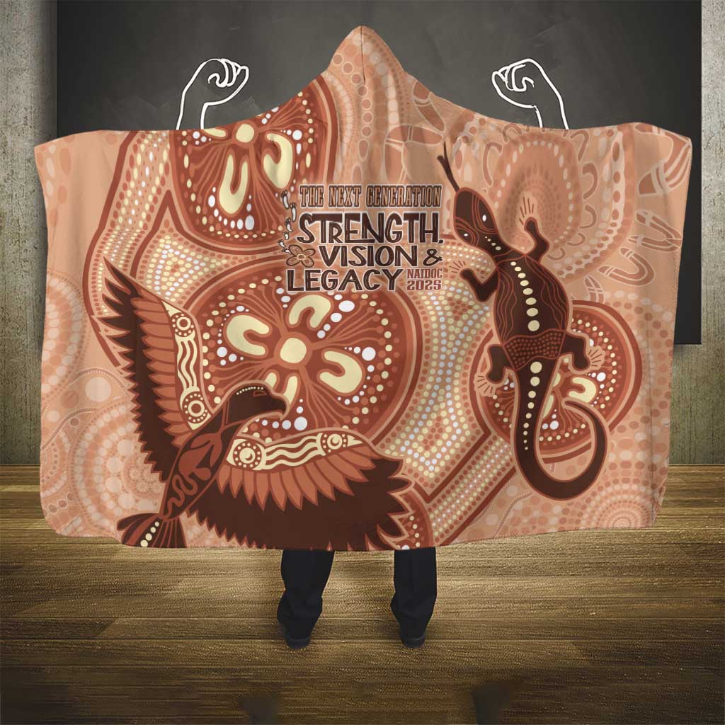 NAIDOC 2025 Strength Vision & Legacy Hooded Blanket Future Dreaming - Taupe