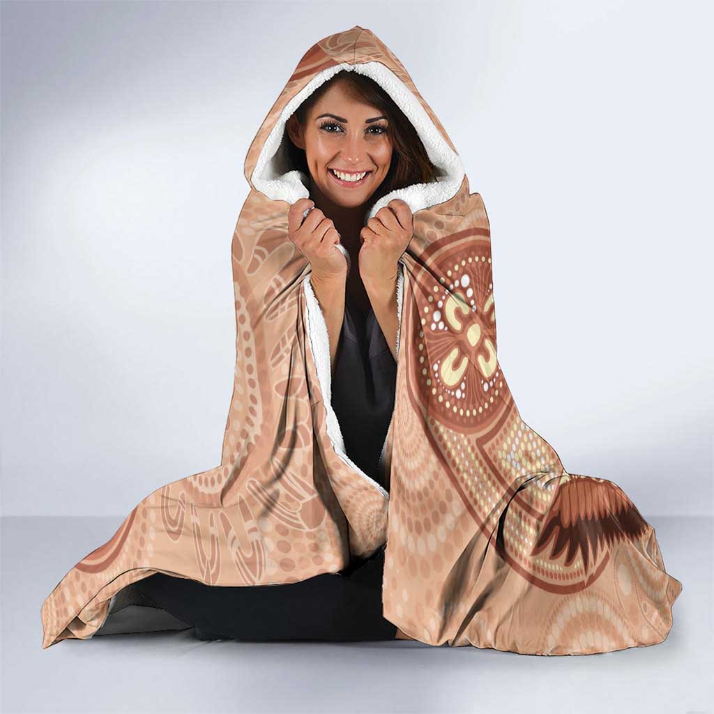 NAIDOC 2025 Strength Vision & Legacy Hooded Blanket Future Dreaming - Taupe