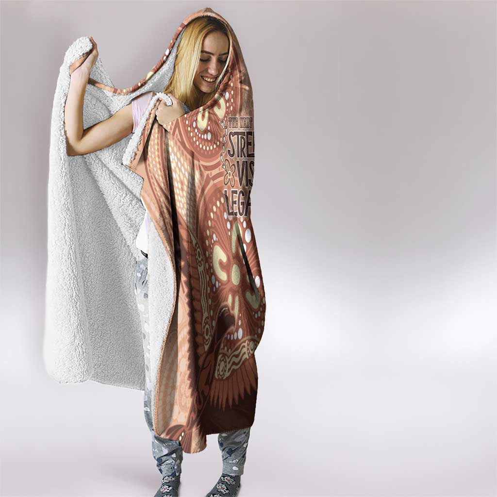 NAIDOC 2025 Strength Vision & Legacy Hooded Blanket Future Dreaming - Taupe