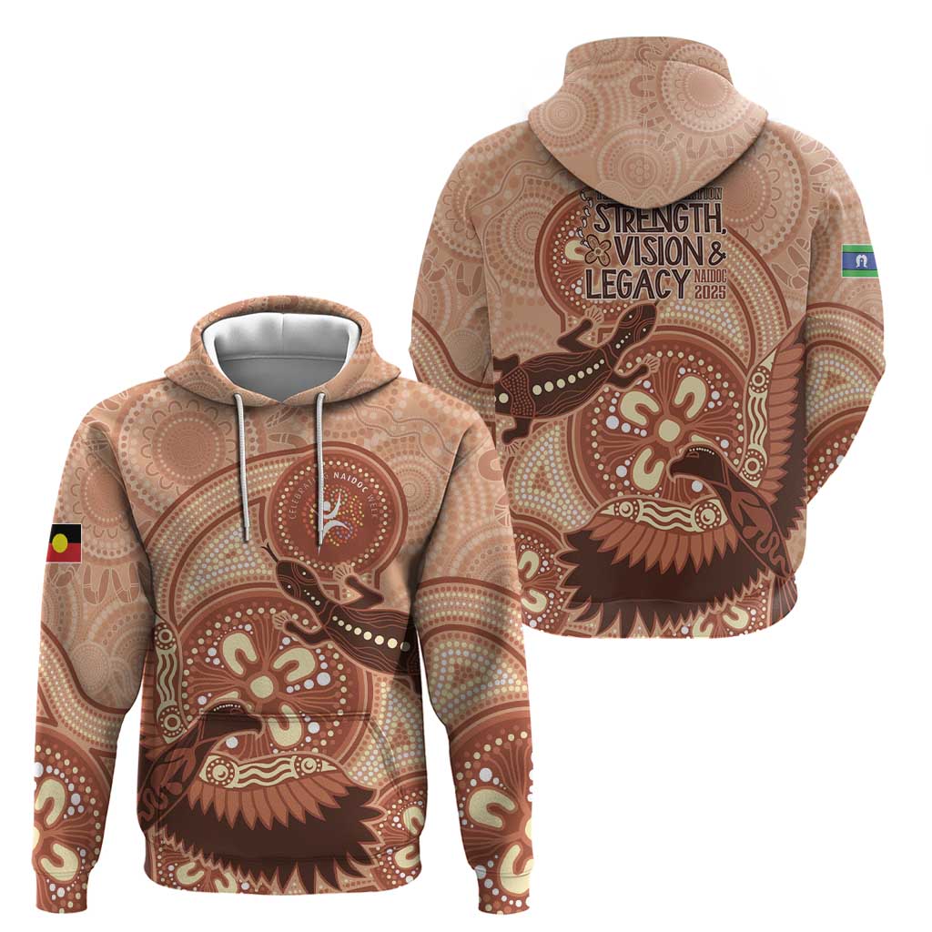 NAIDOC 2025 Strength Vision & Legacy Hoodie Future Dreaming - Taupe