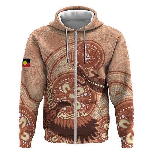 NAIDOC 2025 Strength Vision & Legacy Hoodie Future Dreaming - Taupe