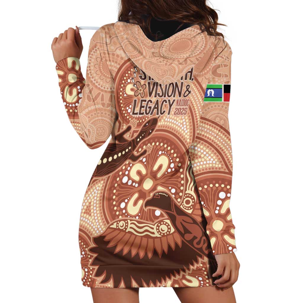 NAIDOC 2025 Strength Vision & Legacy Hoodie Dress Future Dreaming - Taupe