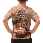 NAIDOC 2025 Strength Vision & Legacy Kid Hawaiian Shirt Future Dreaming - Taupe