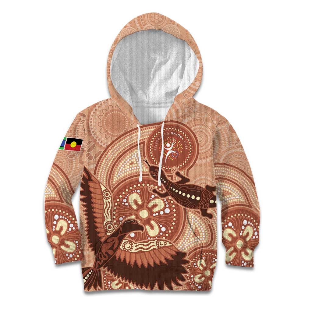 NAIDOC 2025 Strength Vision & Legacy Kid Hoodie Future Dreaming - Taupe