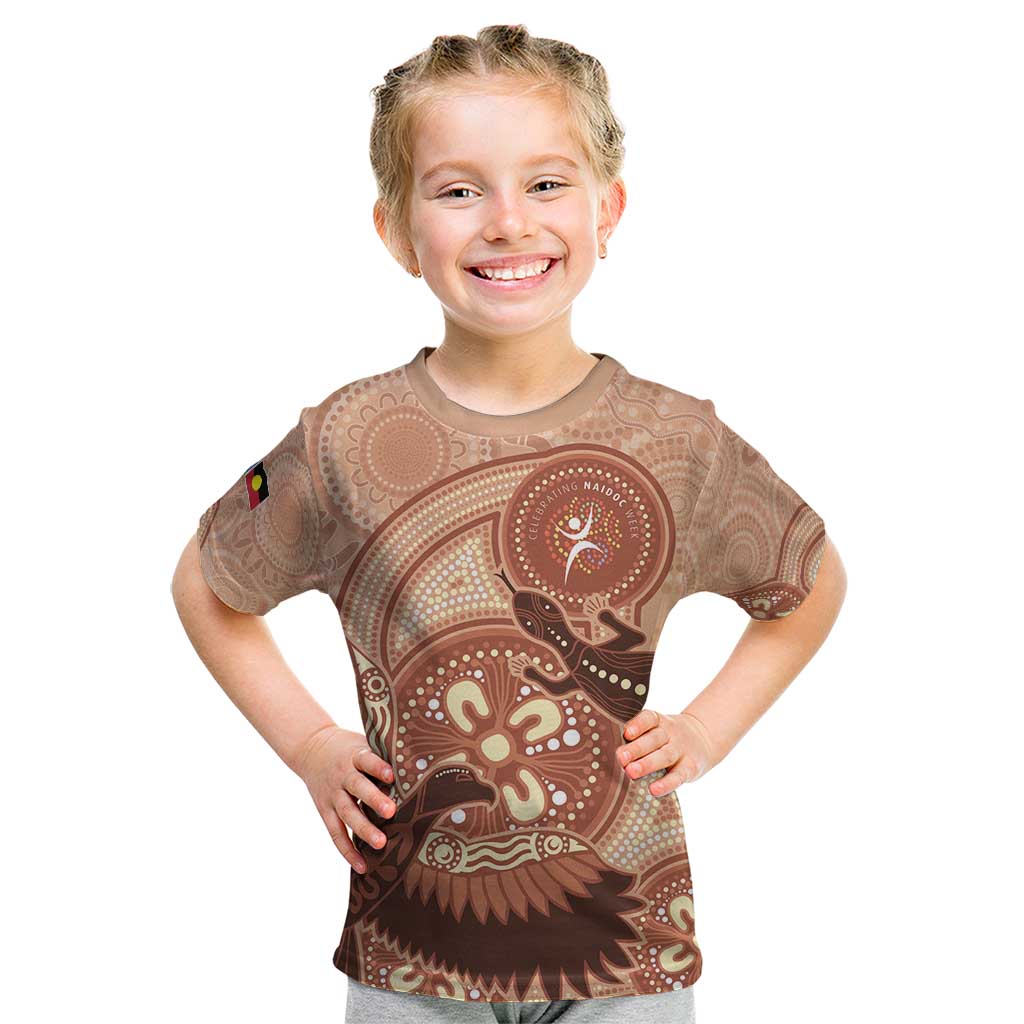 NAIDOC 2025 Strength Vision & Legacy Kid T Shirt Future Dreaming - Taupe