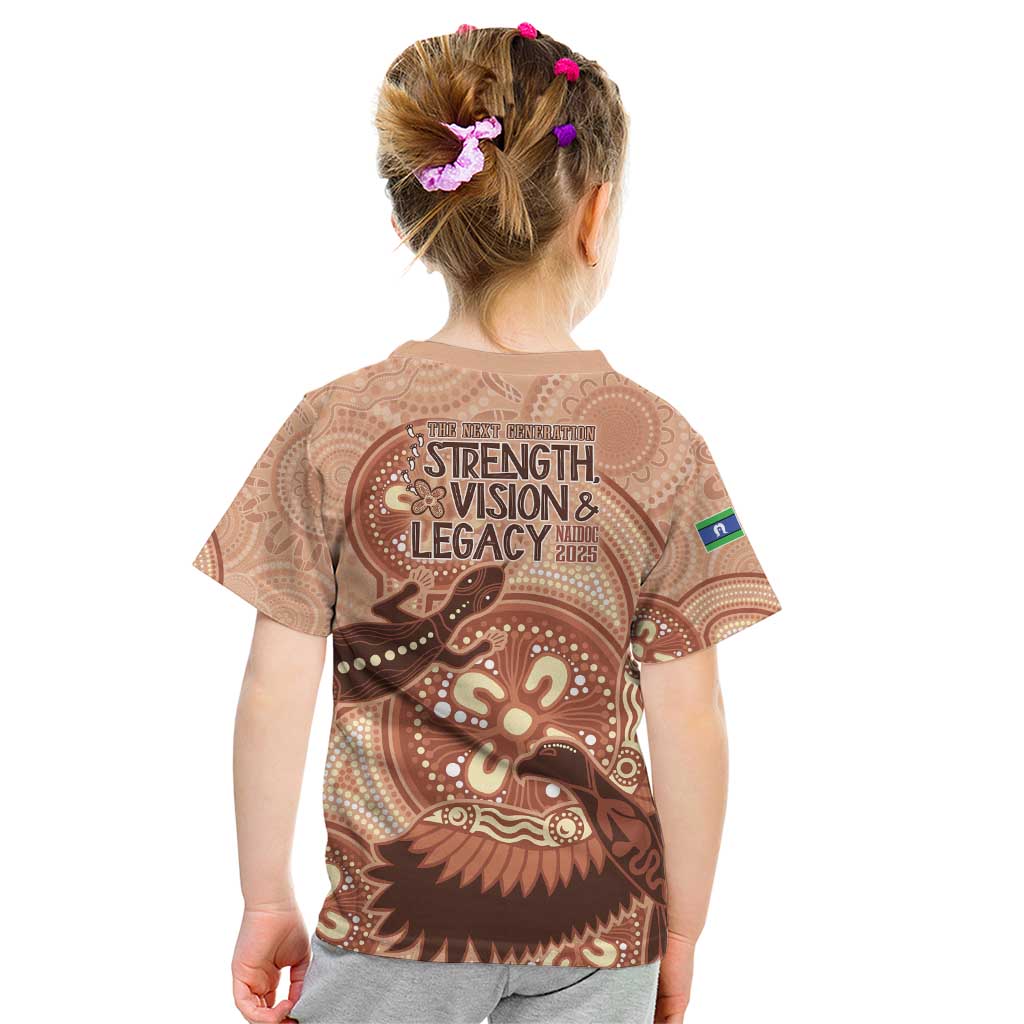 NAIDOC 2025 Strength Vision & Legacy Kid T Shirt Future Dreaming - Taupe