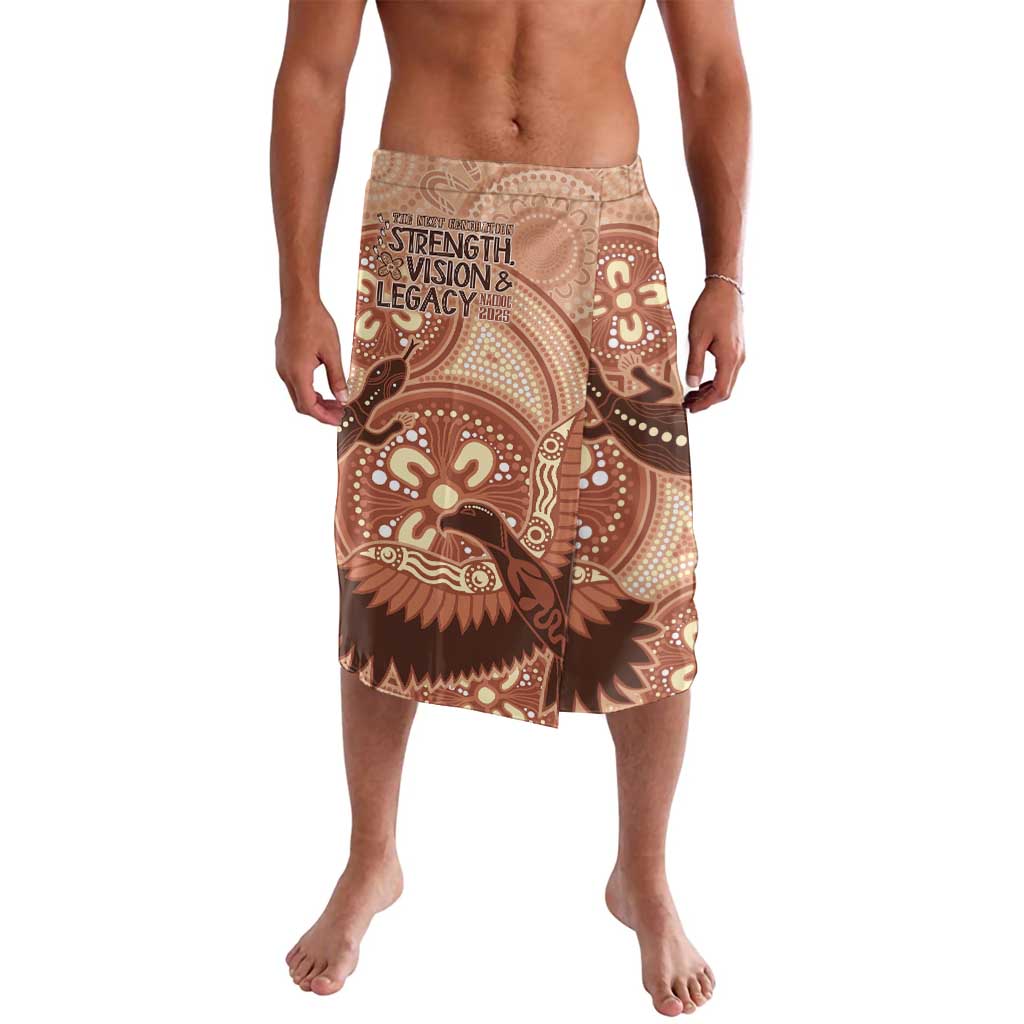 NAIDOC 2025 Strength Vision & Legacy Lavalava Future Dreaming - Taupe