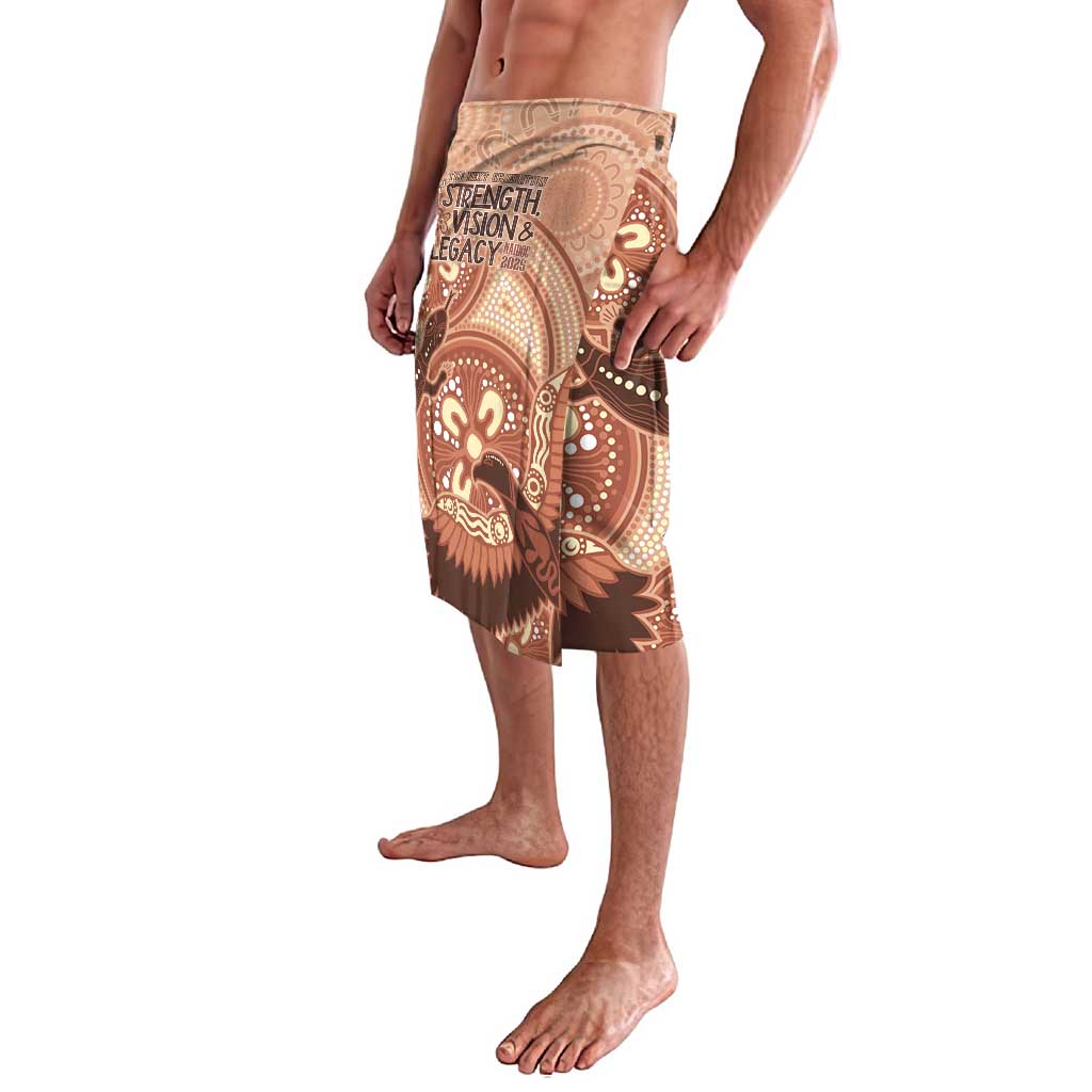 NAIDOC 2025 Strength Vision & Legacy Lavalava Future Dreaming - Taupe