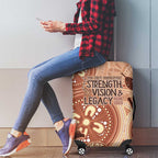 NAIDOC 2025 Strength Vision & Legacy Luggage Cover Future Dreaming - Taupe