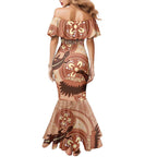 NAIDOC 2025 Strength Vision & Legacy Mermaid Dress Future Dreaming - Taupe