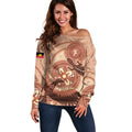 NAIDOC 2025 Strength Vision & Legacy Off Shoulder Sweater Future Dreaming - Taupe