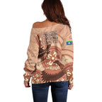NAIDOC 2025 Strength Vision & Legacy Off Shoulder Sweater Future Dreaming - Taupe