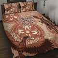 NAIDOC 2025 Strength Vision & Legacy Quilt Bed Set Future Dreaming - Taupe