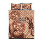 NAIDOC 2025 Strength Vision & Legacy Quilt Bed Set Future Dreaming - Taupe