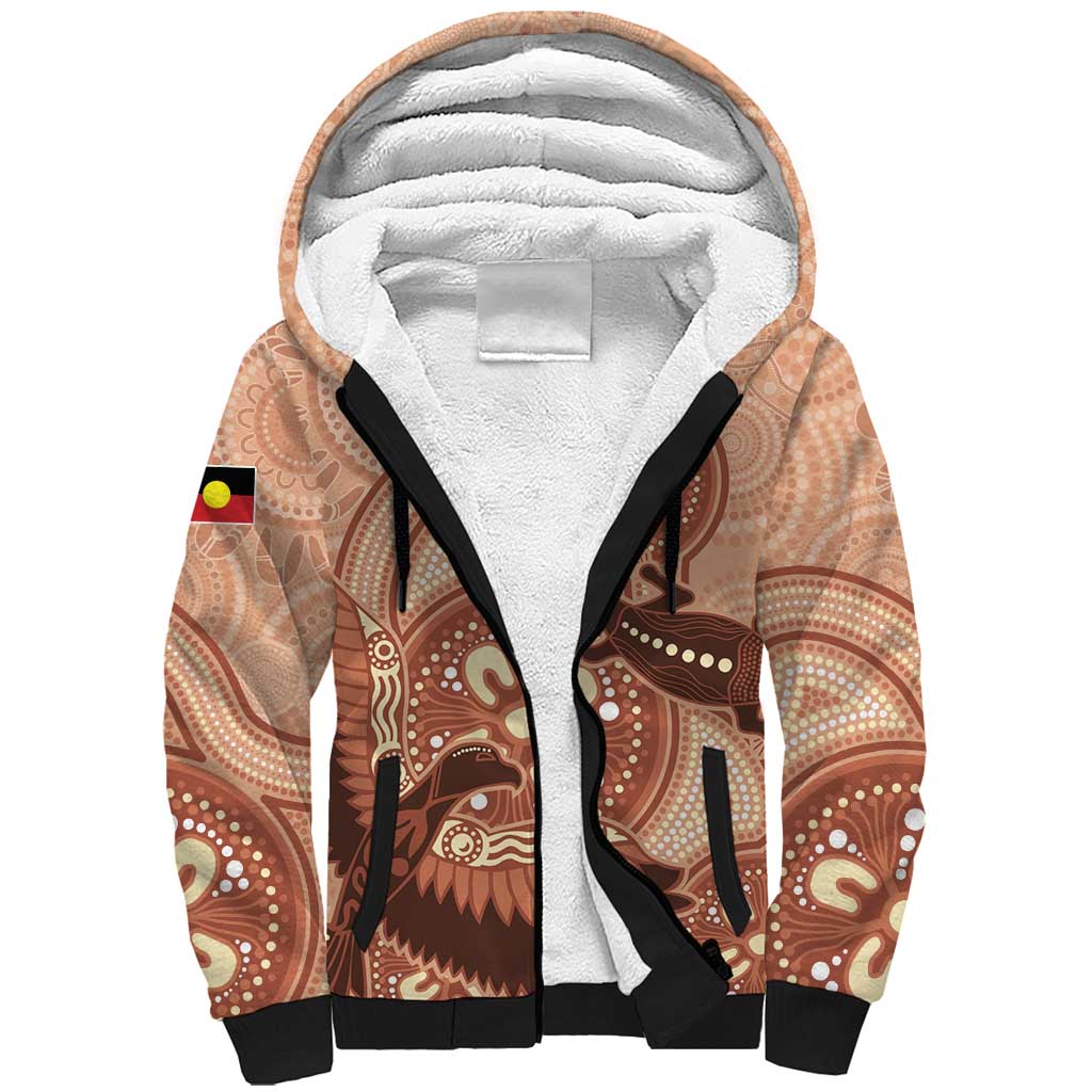 NAIDOC 2025 Strength Vision & Legacy Sherpa Hoodie Future Dreaming - Taupe