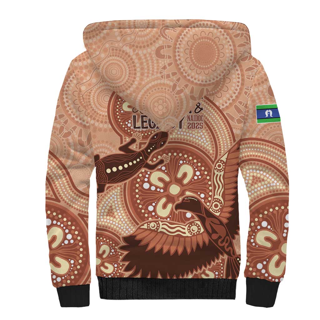 NAIDOC 2025 Strength Vision & Legacy Sherpa Hoodie Future Dreaming - Taupe