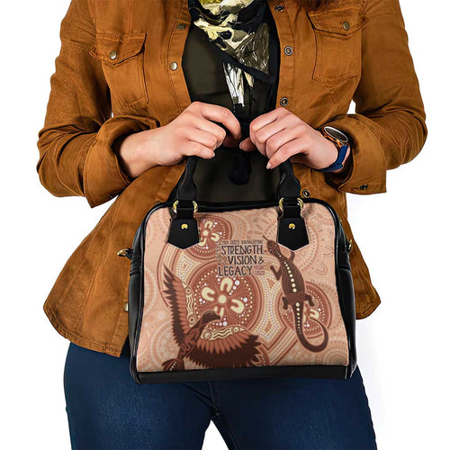NAIDOC 2025 Strength Vision & Legacy Shoulder Handbag Future Dreaming - Taupe