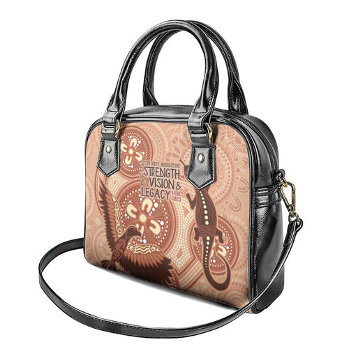 NAIDOC 2025 Strength Vision & Legacy Shoulder Handbag Future Dreaming - Taupe