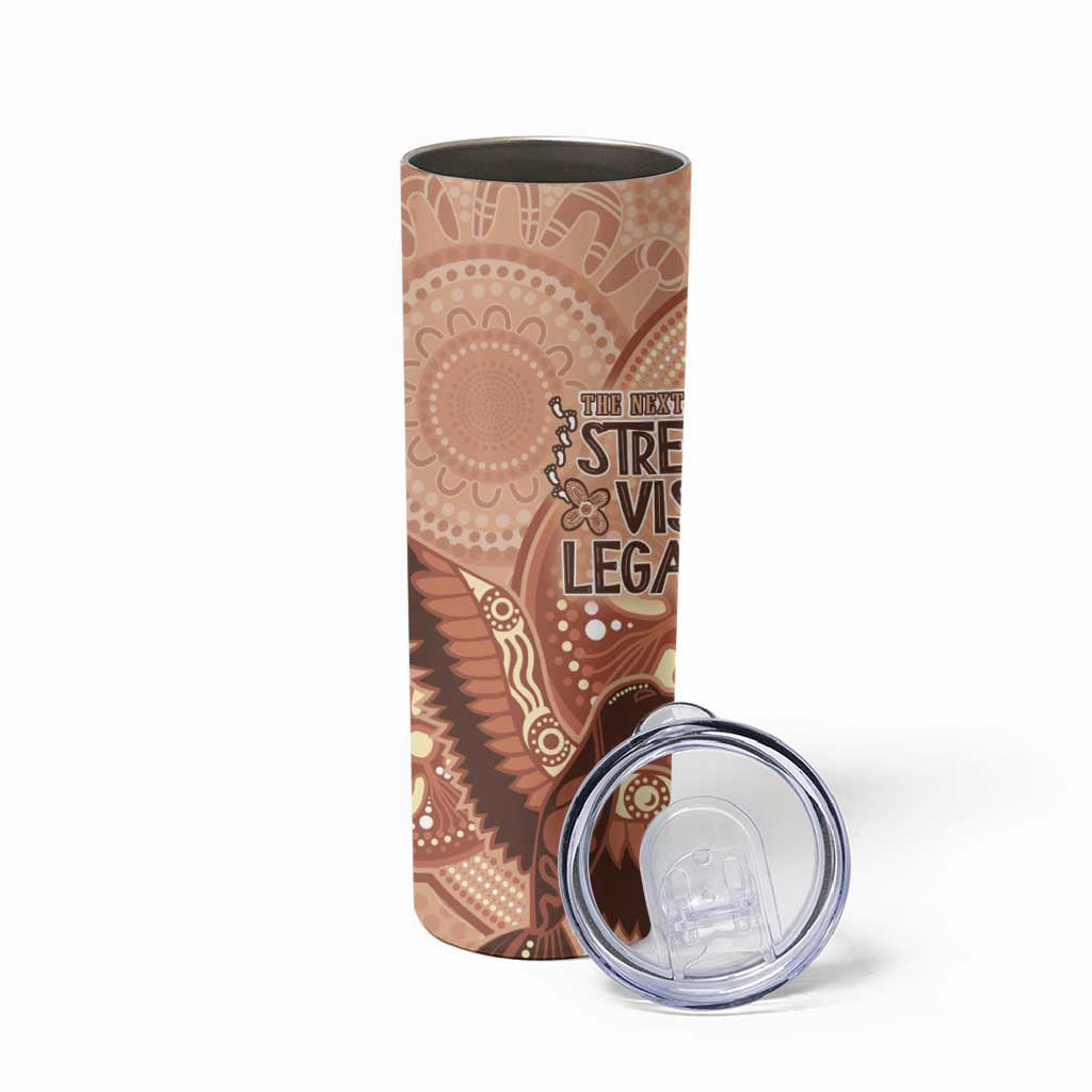 NAIDOC 2025 Strength Vision & Legacy Skinny Tumbler Future Dreaming - Taupe