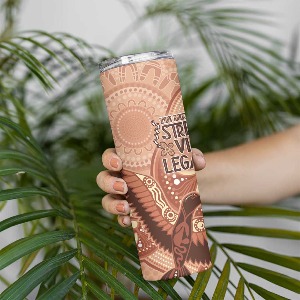 NAIDOC 2025 Strength Vision & Legacy Skinny Tumbler Future Dreaming - Taupe