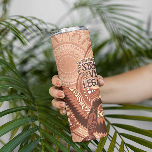 NAIDOC 2025 Strength Vision & Legacy Skinny Tumbler Future Dreaming - Taupe