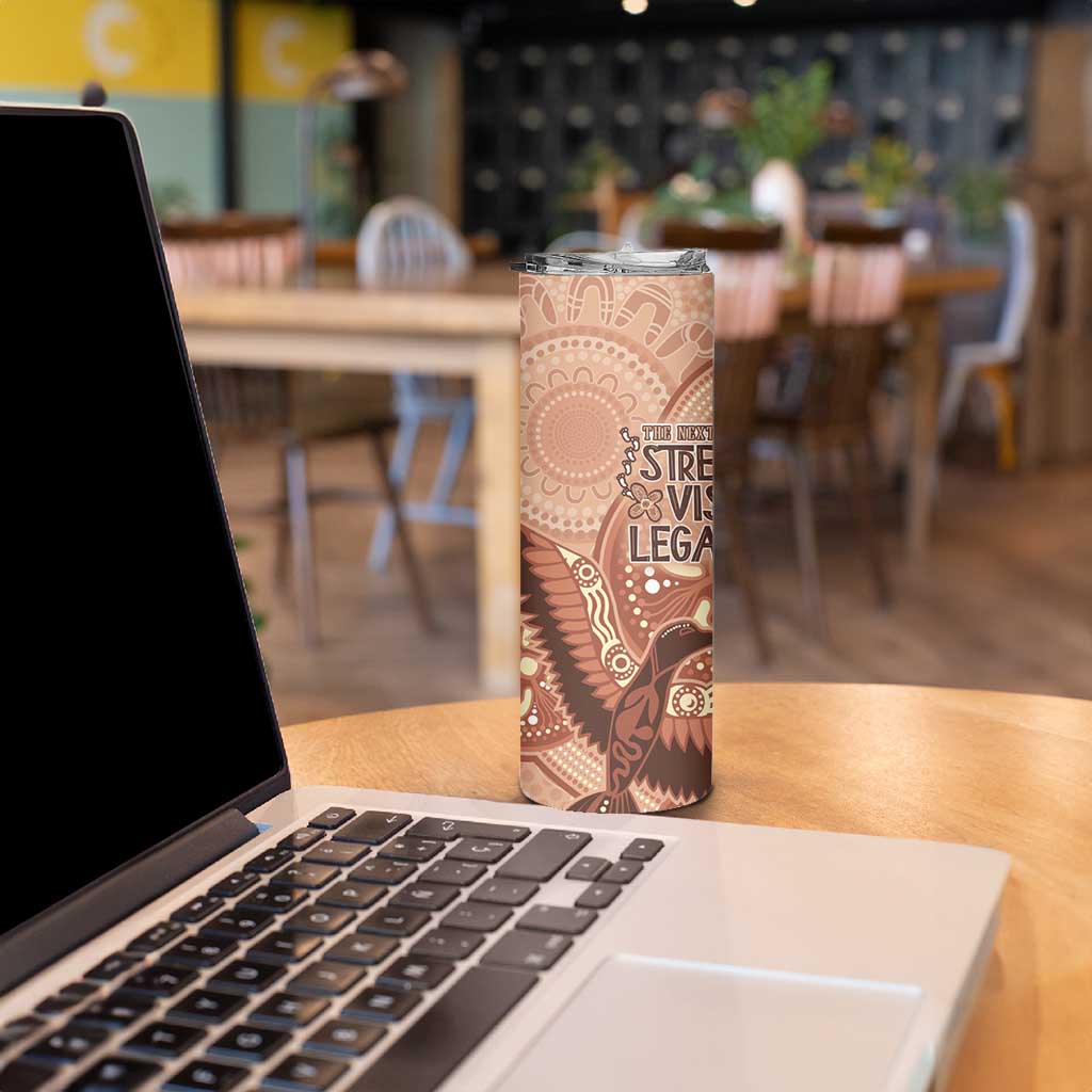 NAIDOC 2025 Strength Vision & Legacy Skinny Tumbler Future Dreaming - Taupe