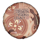 NAIDOC 2025 Strength Vision & Legacy Spare Tire Cover Future Dreaming - Taupe